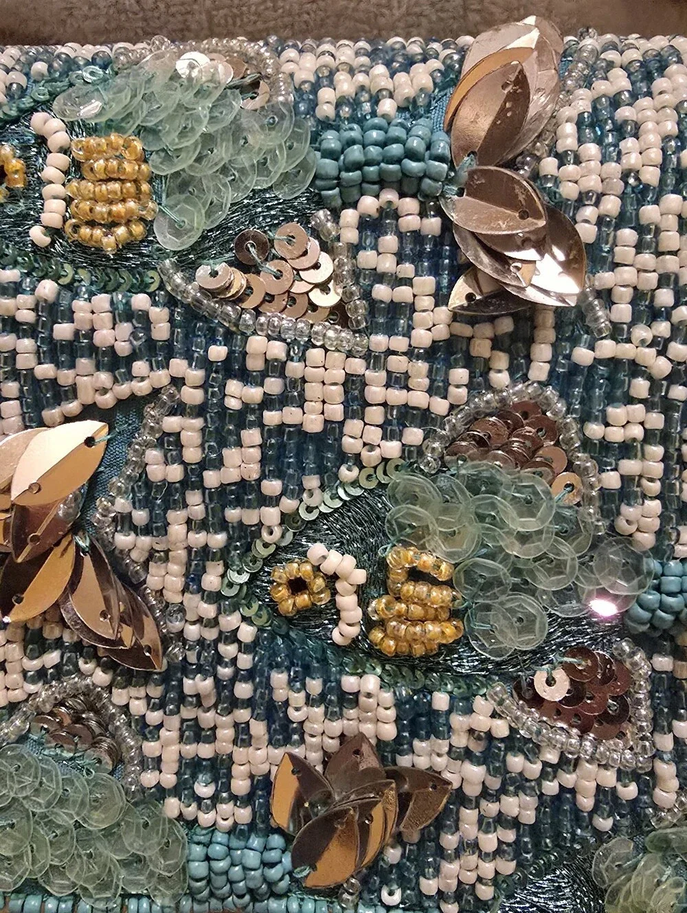TJ Maxx Viral TikTok Beaded Fish Shoulder Bag Handcrafted India  Ocean Blue NWT